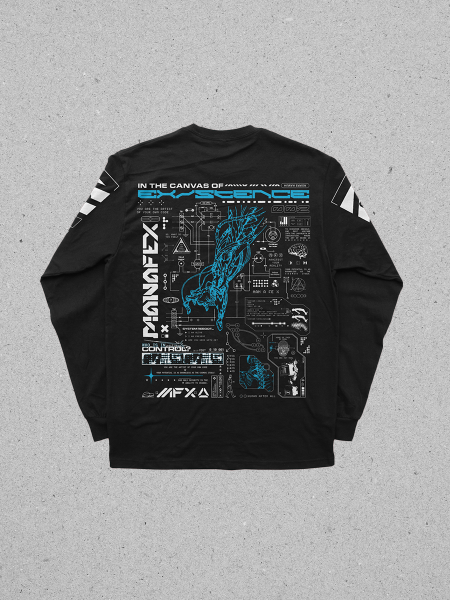 Existence Long Sleeve - Blue