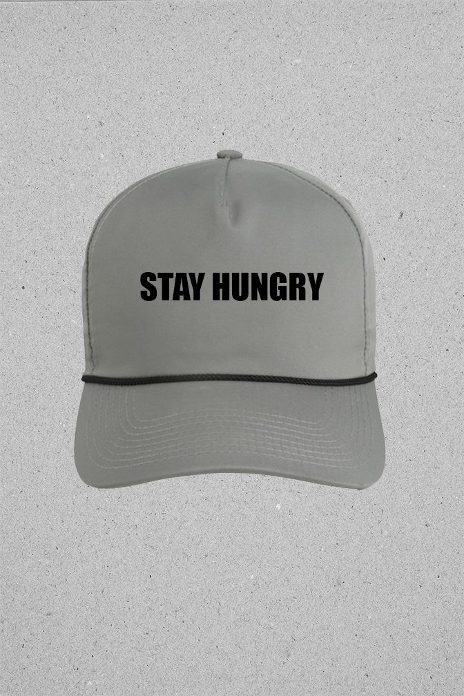 Stay Hungry Hat - Charcoal