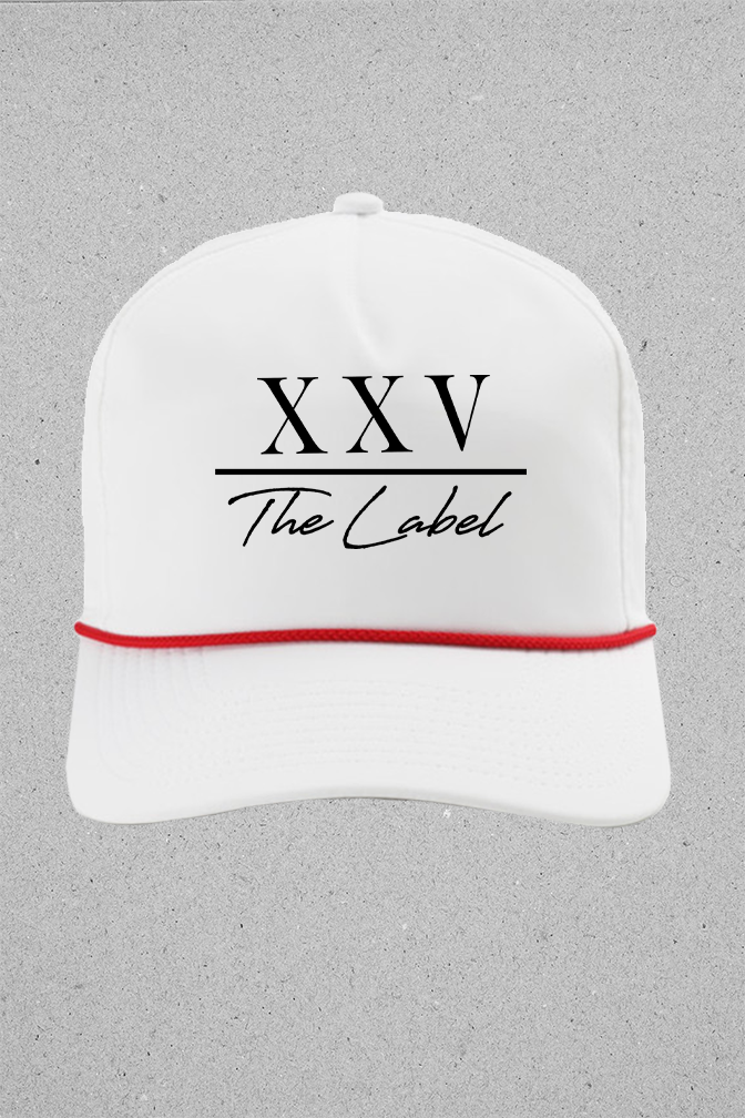XXV Logo - White/Red
